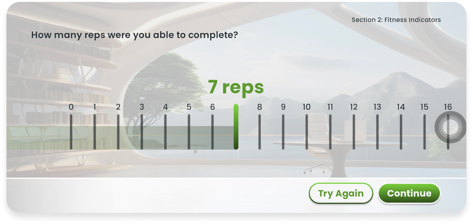Repetition count feedback interface
